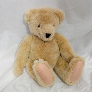 EUC Poseable Tan Stuffed Teddy Bear Plush  Vanderbear